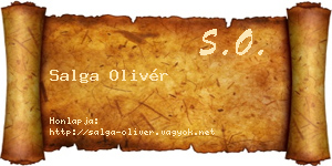 Salga Olivér névjegykártya